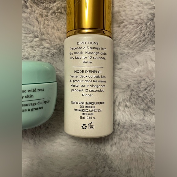 Tatcha Bundle - Pure One Step Camellia Cleansing Oil & Water Cream! Travel Size! - Picture 9 of 10